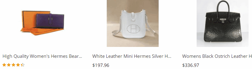 Hermes clone bags price list