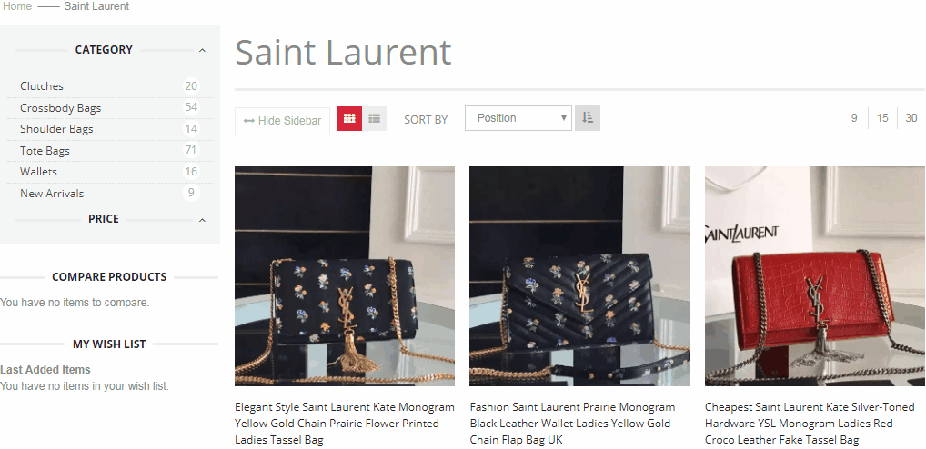 ysl hot-selling classy bags for her